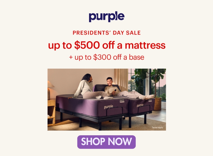 Purple President's Day Sale - Save up to $500