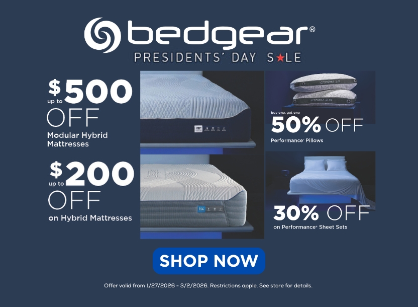 Bedgear President's Day Sale - Save up to $500