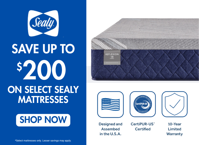 Sealy - Save up to $200 on select Sealy Mattresses