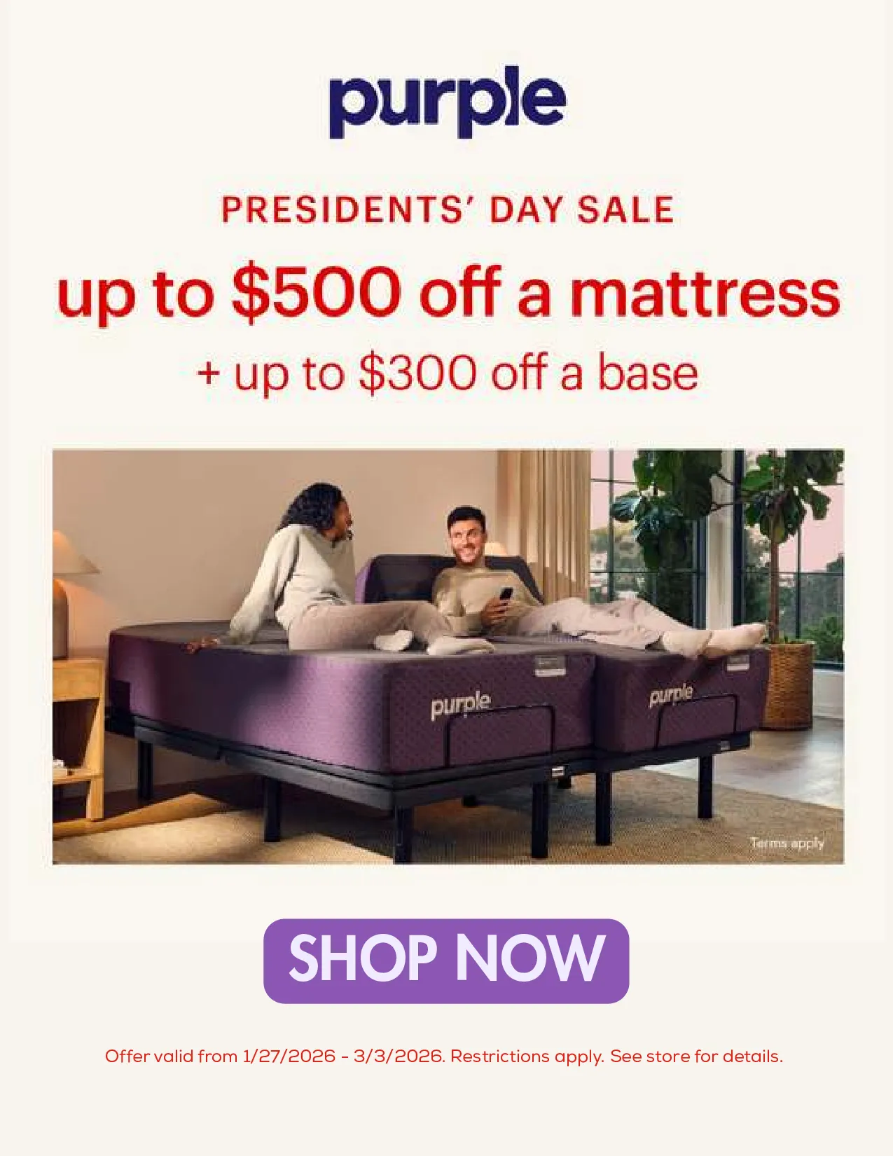 Purple Presidents Day Special