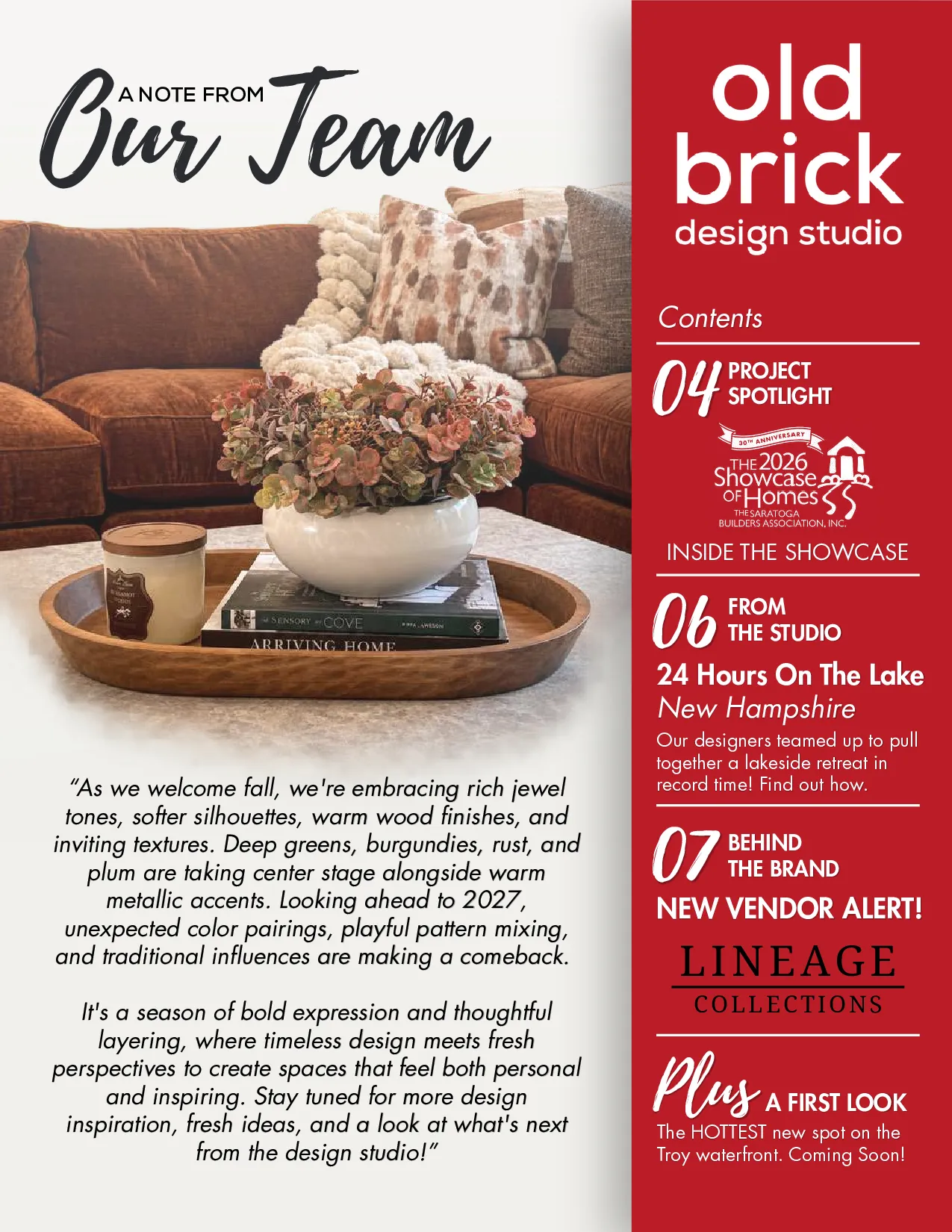 Design Studio Fall Newsletter