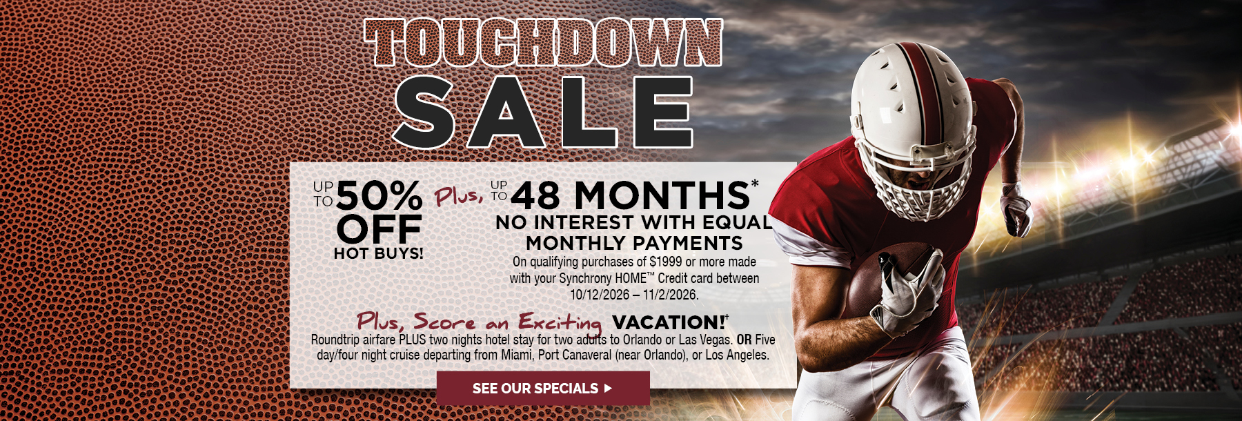 Touchdown Sale