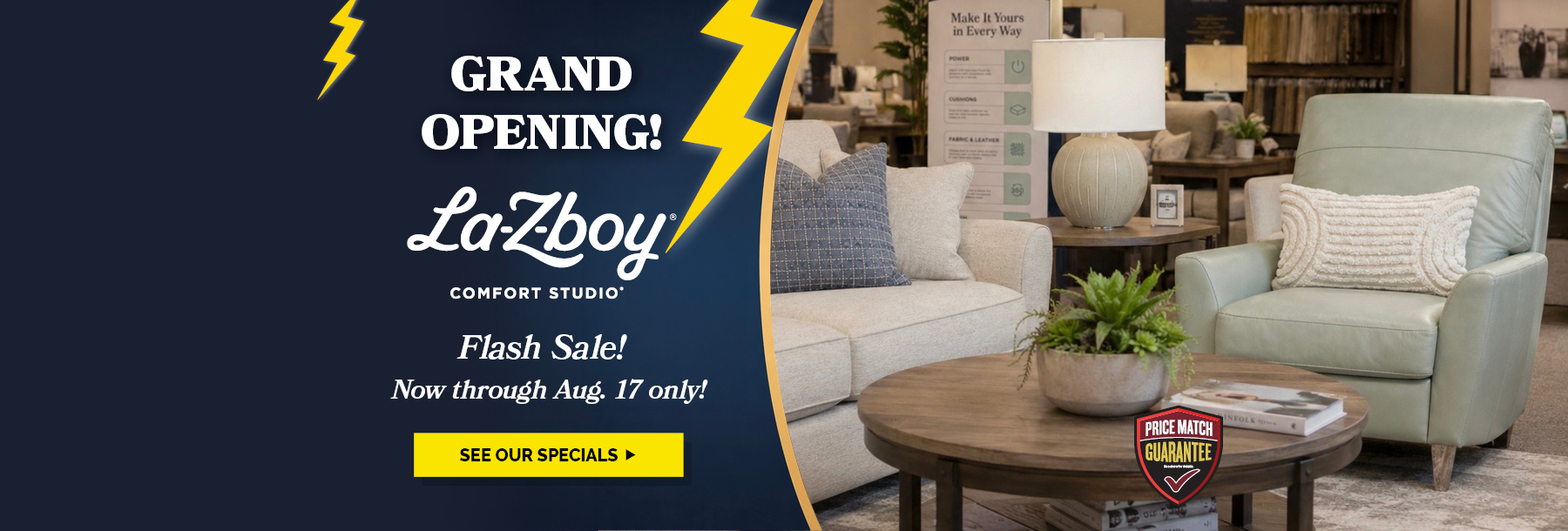 Grand Opening La-Z-Boy Comfort Studio 