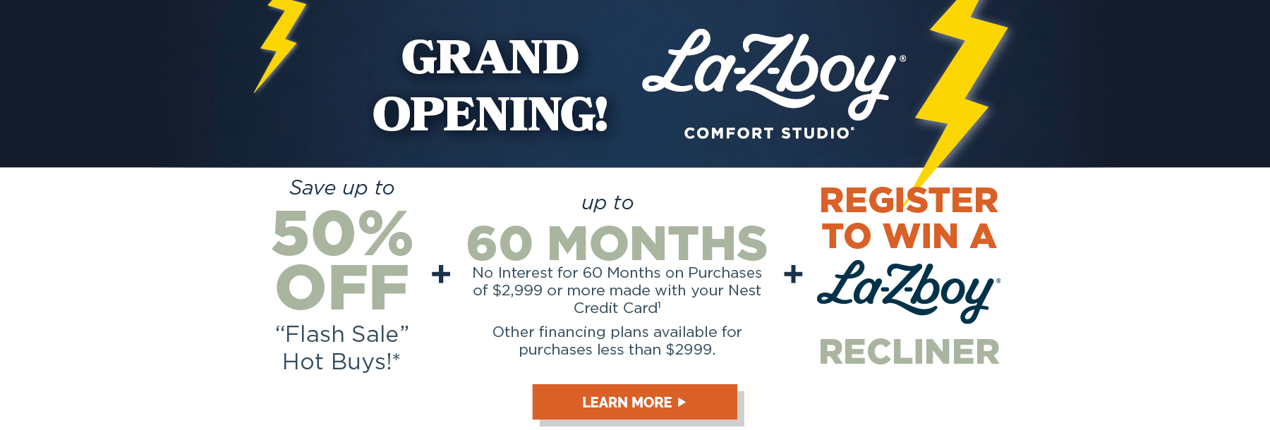 Grand Opening La-Z-Boy Comfort Studio 