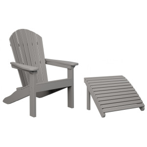 Comfo Back Adirondack Chair & Footstool