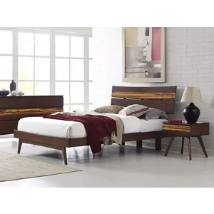 Azara King Platform Bed - Sable