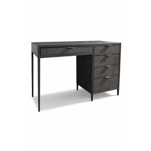 5 Drawer Black Desk