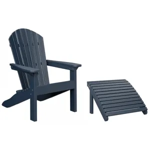 Comfo Back Adirondack Chair & Footstool