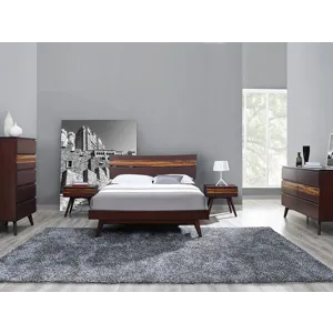 Azara King Platform Bed - Sable