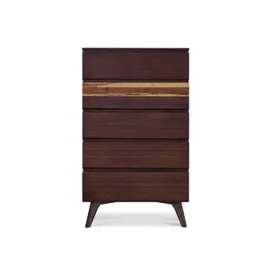 Azara Five Drawer Chest - Sable