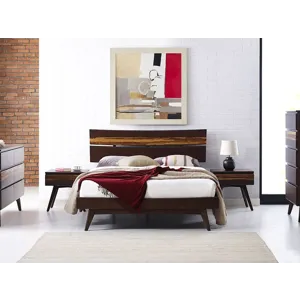 Azara King Platform Bed - Sable