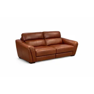 HTL Leather Power Reclining Loveseat 
