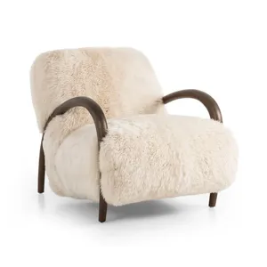 Sandro Chair - Champagne Mongolian Fur