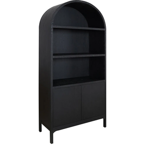 Wilde Display Cabinet Black Oak