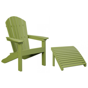 Comfo Back Adirondack Chair & Footstool