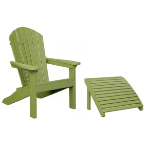 Comfo Back Adirondack Chair & Footstool