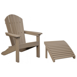Comfo Back Adirondack Chair & Footstool