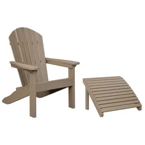 Comfo Back Adirondack Chair & Footstool