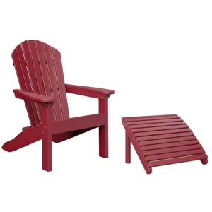 Comfo Back Adirondack Chair & Footstool