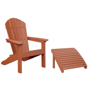 Comfo Back Adirondack Chair & Footstool