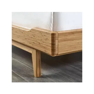 Currant Platform Bed-Caramelized
