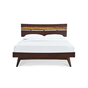 Azara King Platform Bed - Sable