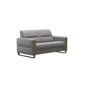 Fiona Wood 2 Seater - Paloma Silver Grey w/Smoked Oak