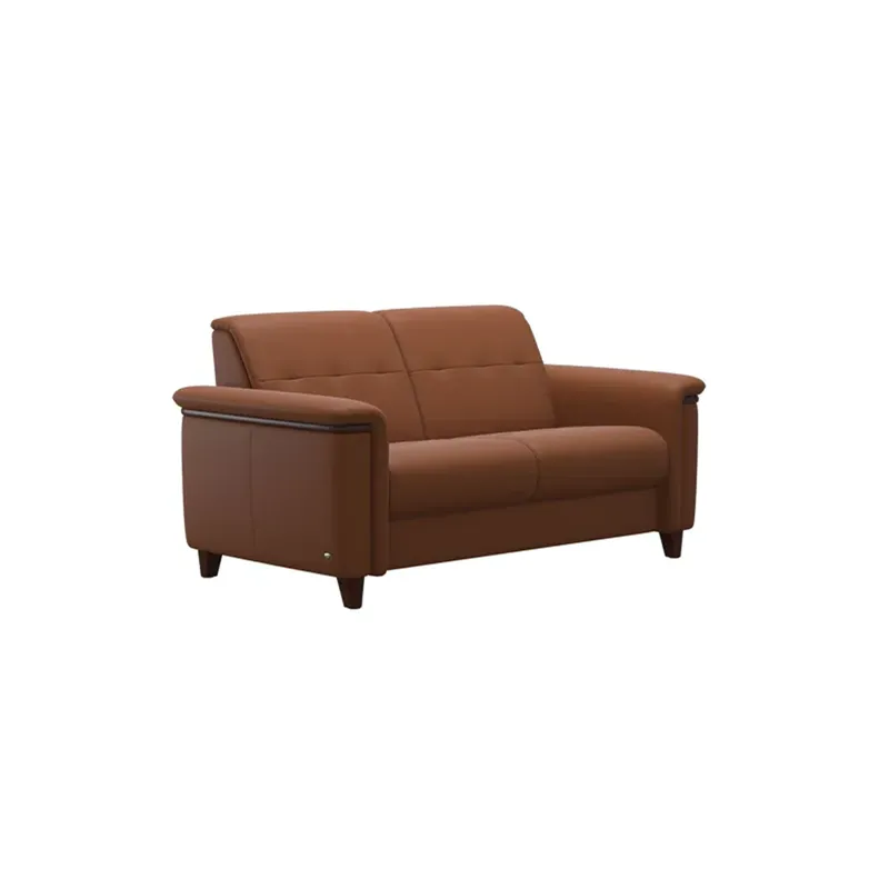 Flora Wood 2 Seater - Paloma New Cognac w/Brown