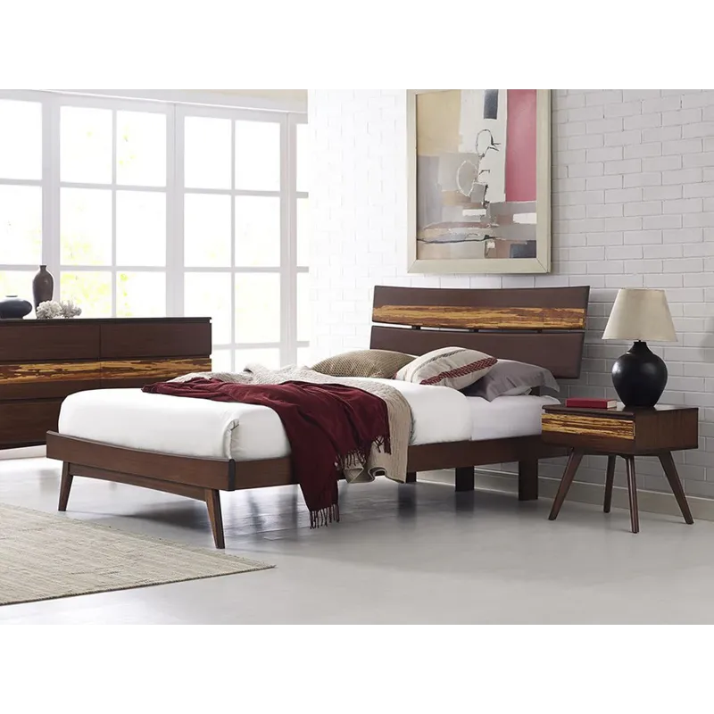 Azara King Platform Bed - Sable