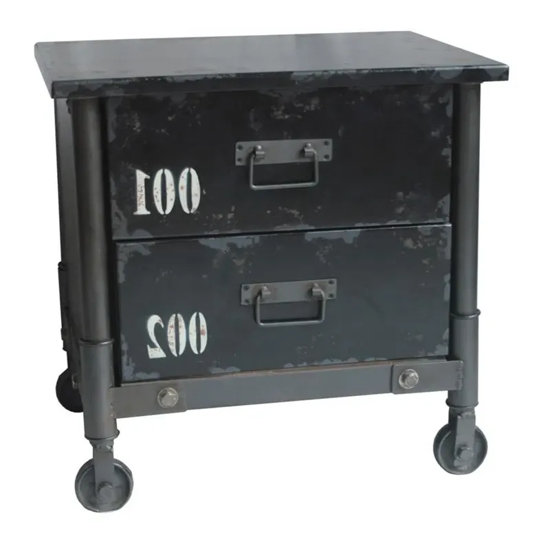 Soho 2 Drawer Cabinet Black
