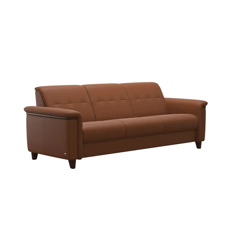 Flora Wood 3 Seater - Paloma New Cognac w/Brown