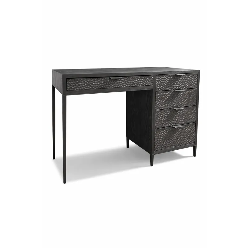 5 Drawer Black Desk