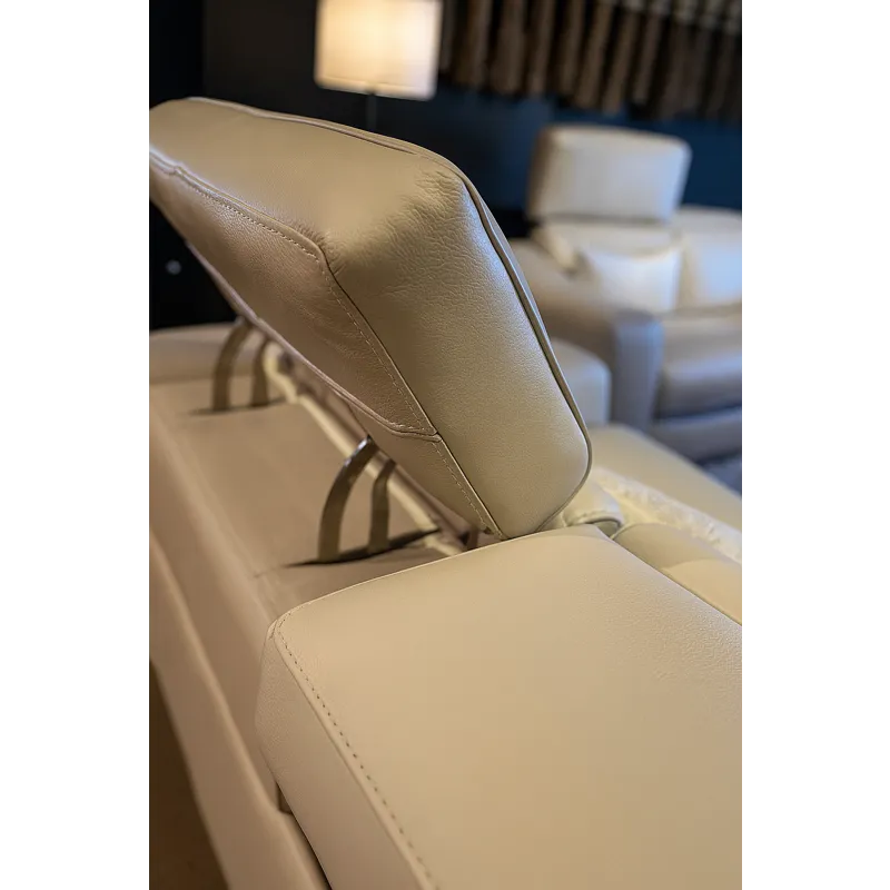 HTL Dual Power Leather Loveseat