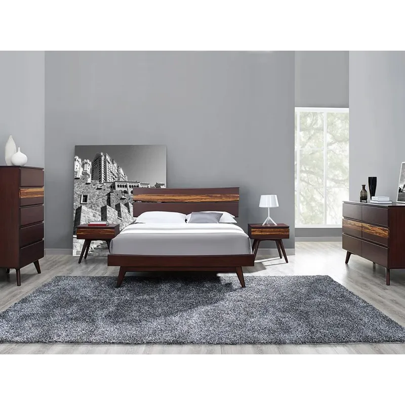 Azara King Platform Bed - Sable
