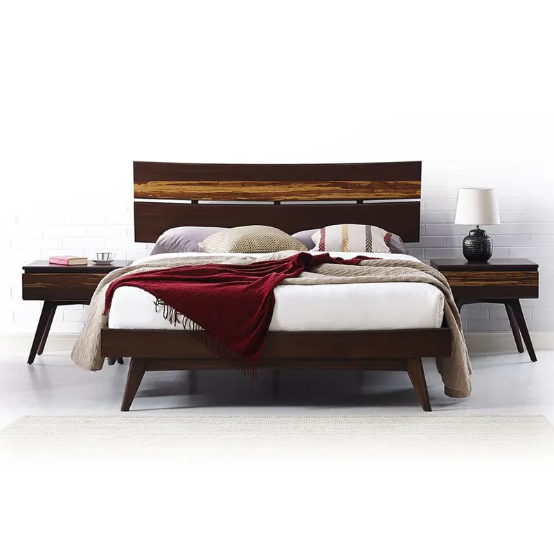 Azara King Platform Bed - Sable