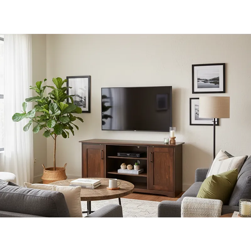 Mission 2 Door Media Cabinet 