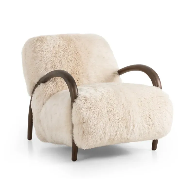 Sandro Chair - Champagne Mongolian Fur