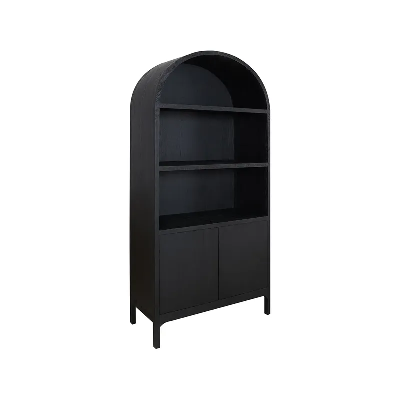 Wilde Display Cabinet Black Oak