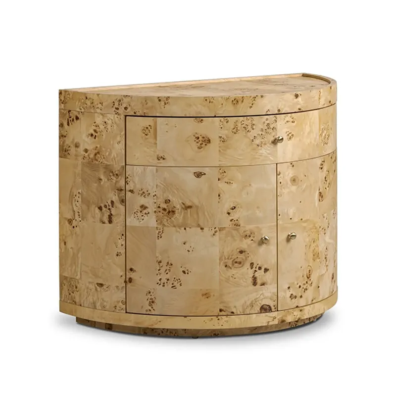 Ashton Nightstand - Natural Poplar Burl
