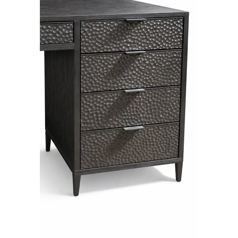 5 Drawer Black Desk
