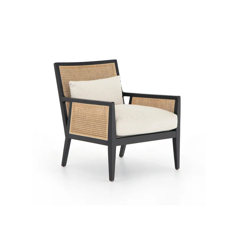 Antonia Cane Chair - Brushed Ebony