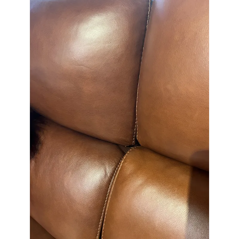 HTL Leather Power Reclining Loveseat 