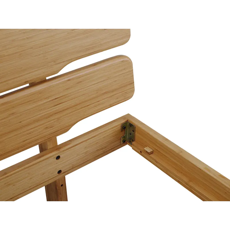 Currant Platform Bed-Caramelized