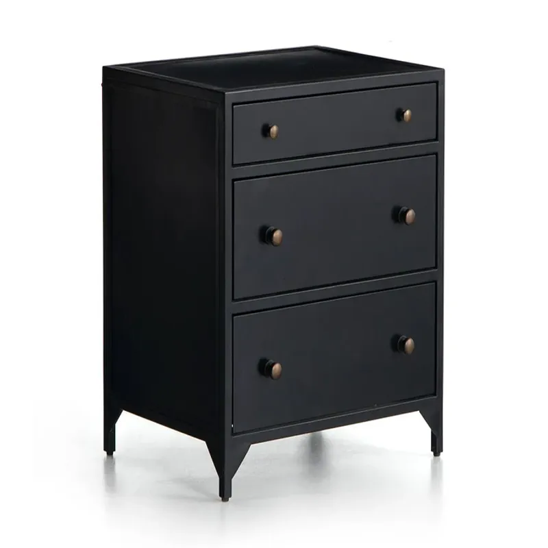 Belmont Storage Nightstand - Black
