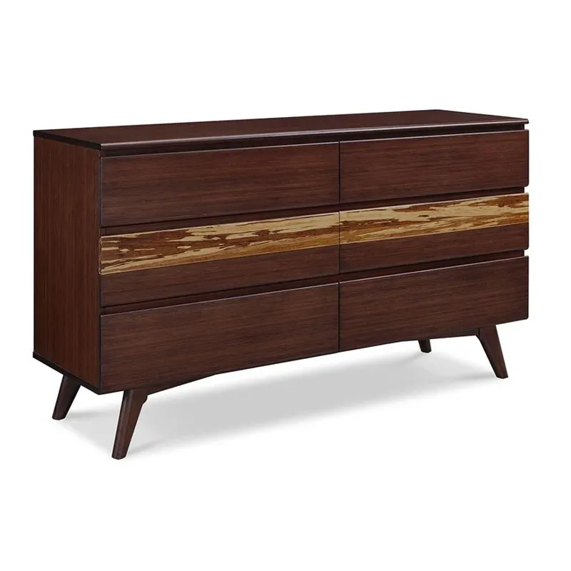 Azara Six Drw Dresser - Sable