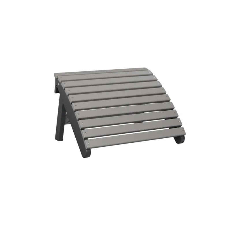 176-Folding-Adirondack-Footstool-Poly-Light-Grey-Black