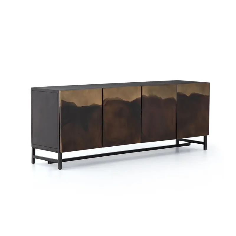 Stormy Media Console - Aged Brown