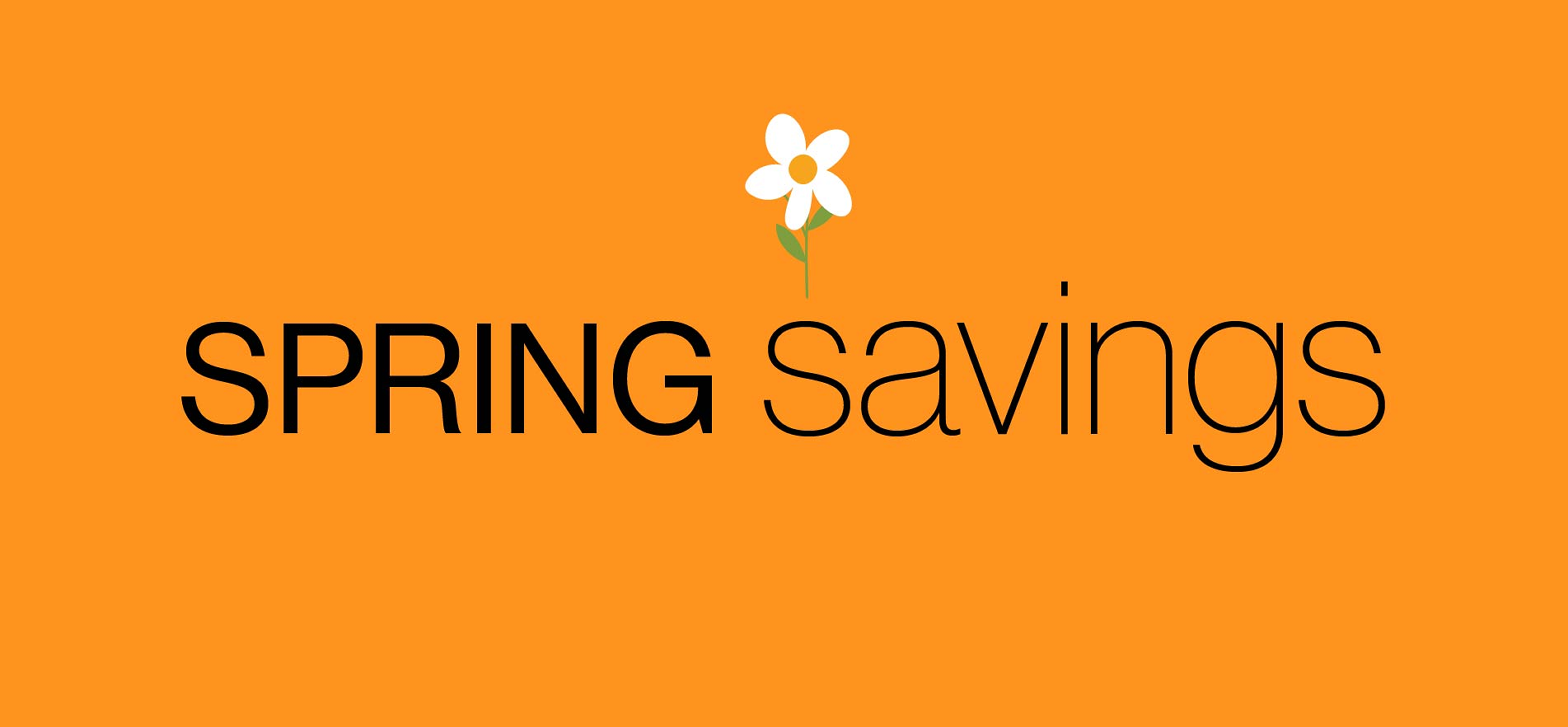 Spring Savings Event