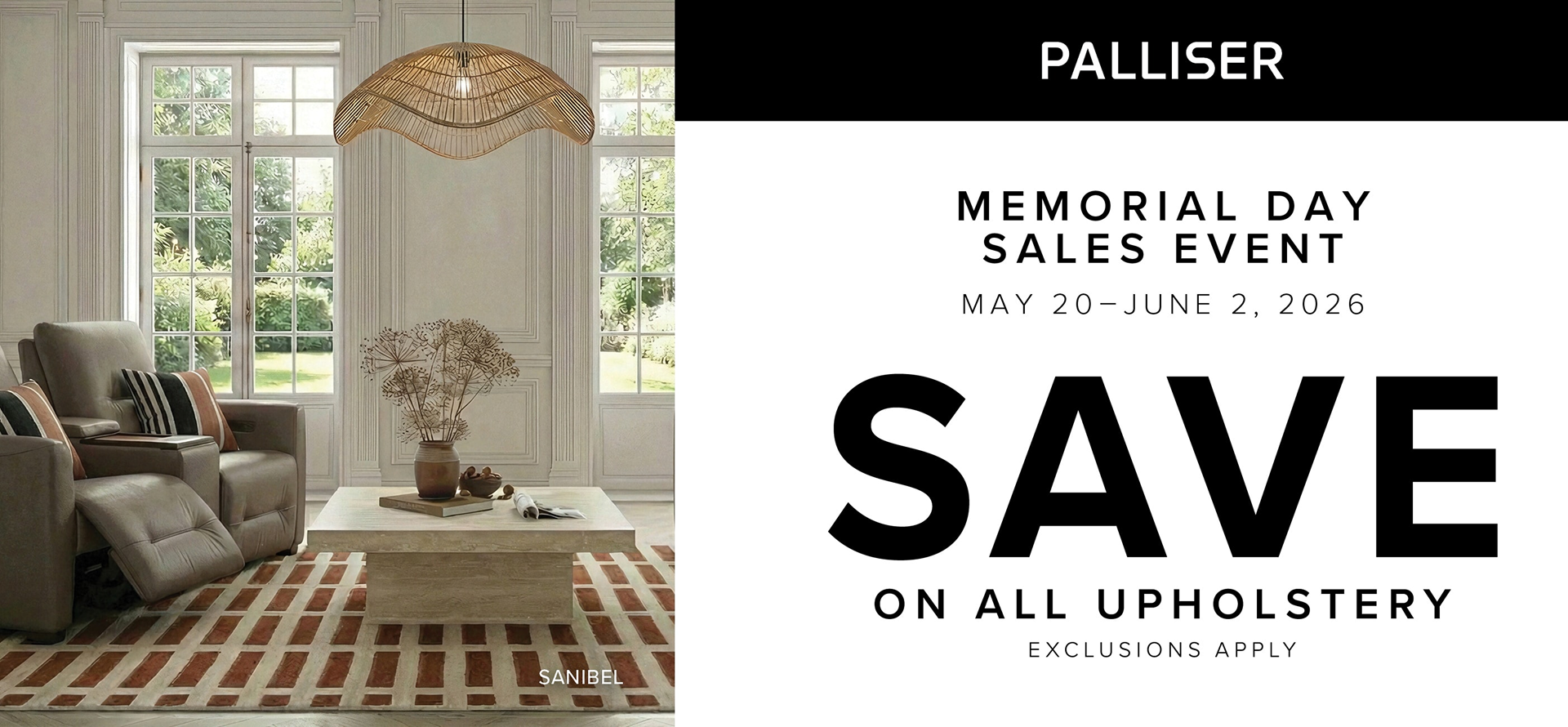 Palliser Memorial Day Sales Event