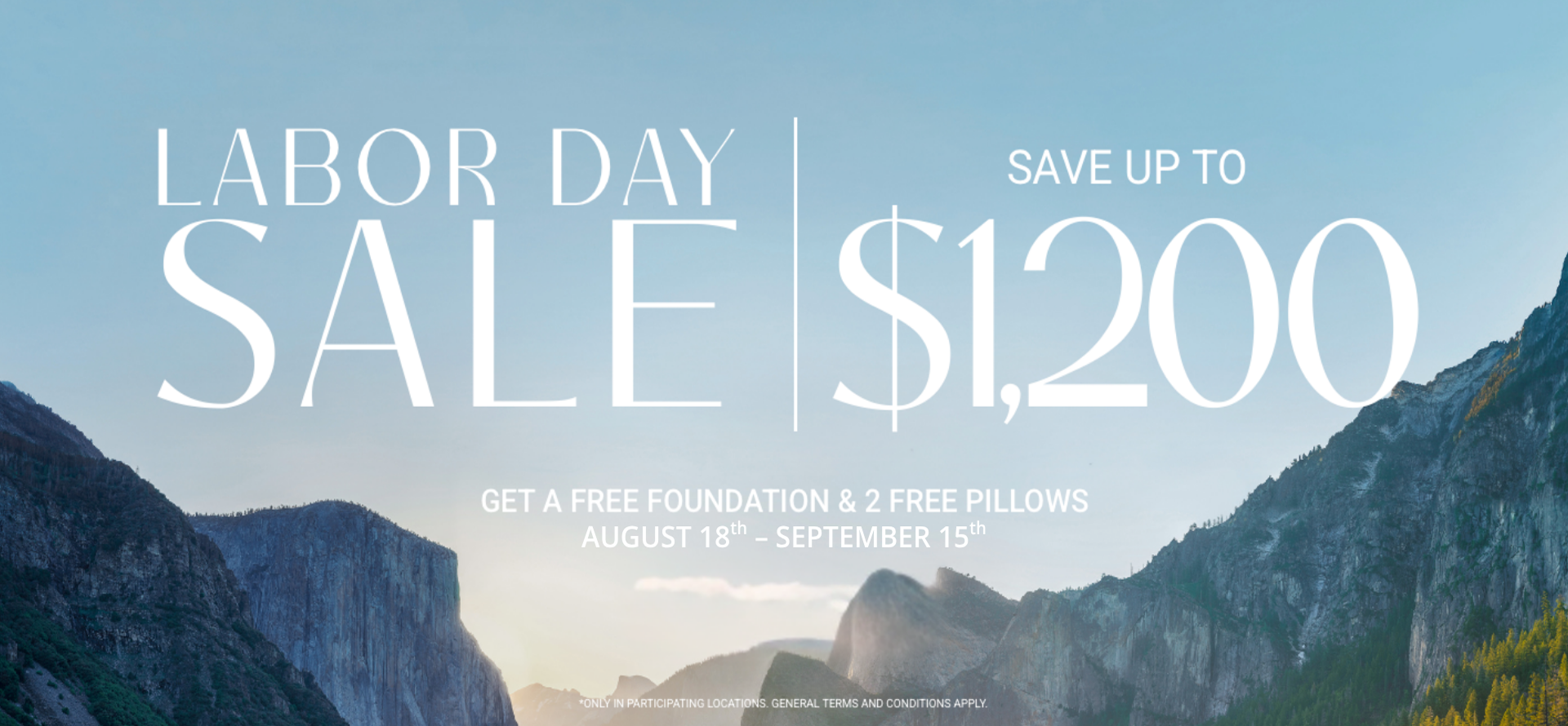 Save Up To $1,200 on Aireloom!